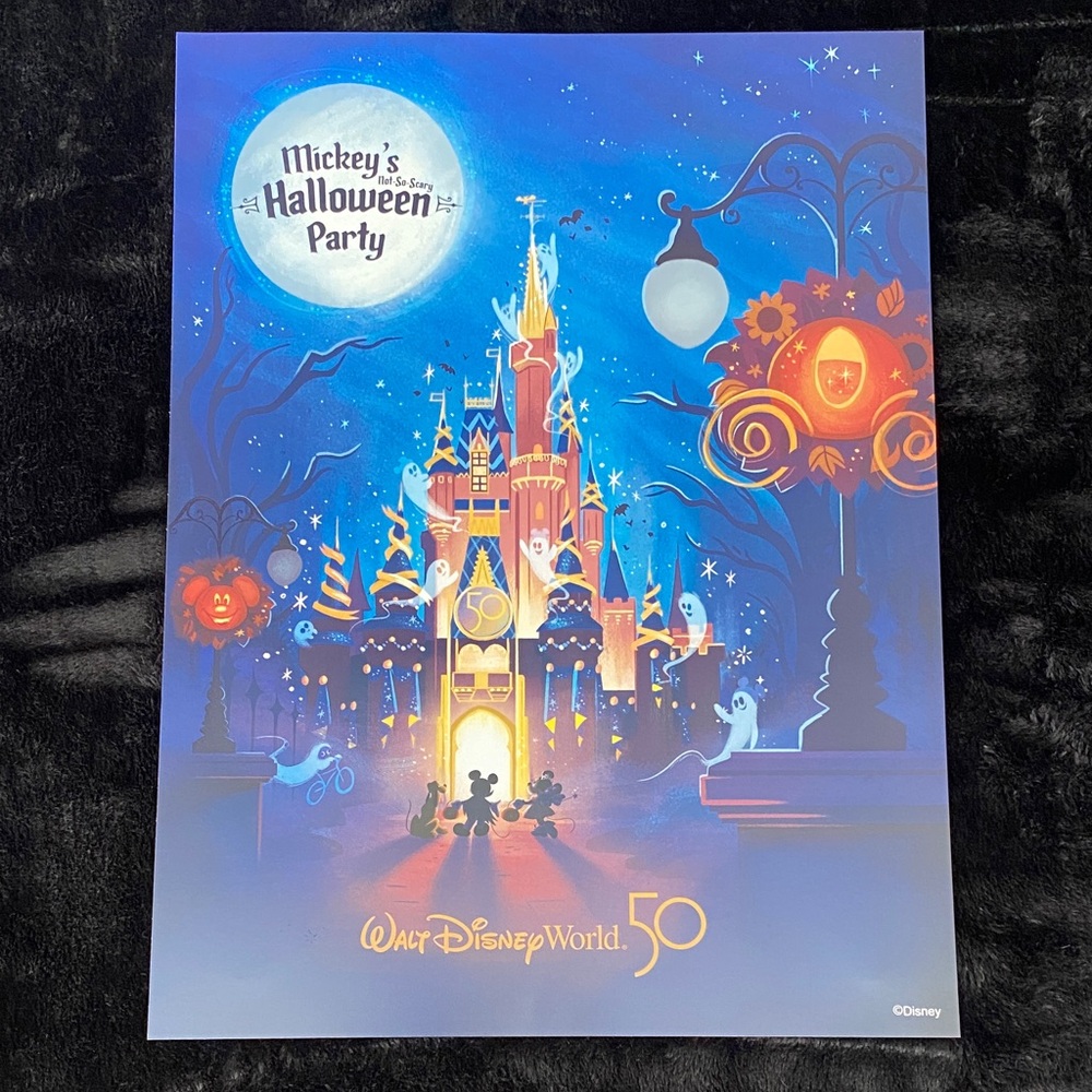 Disney World 50th Mickeys not so scary Halloween Party print